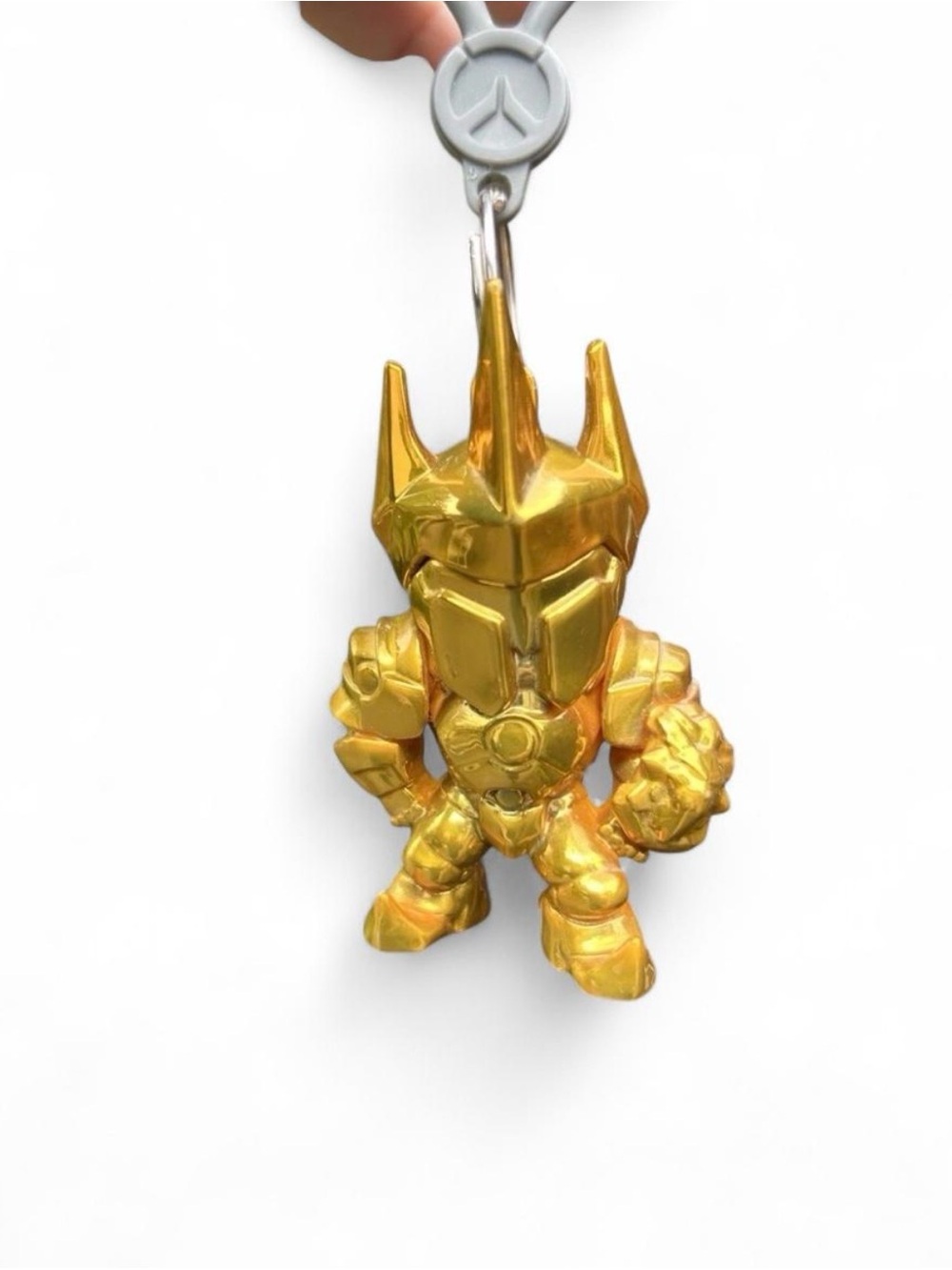Overwatch Reinhardt Gold  Backpack Hanger Keychain Clip